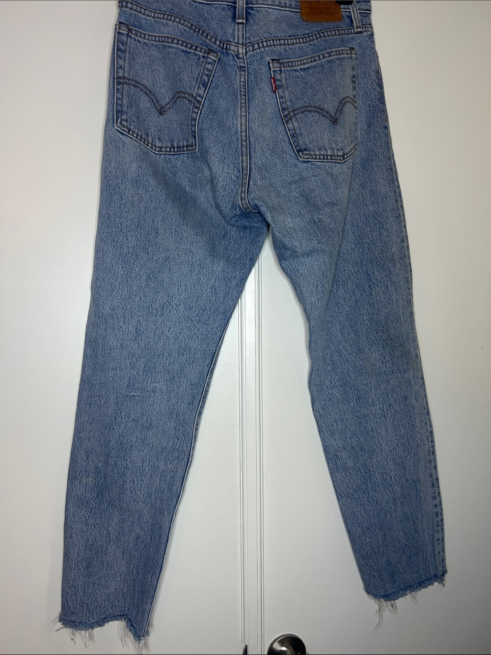 Levi's Wedgie Jean - Raw Hem - Light Wash - Picture 9 of 9